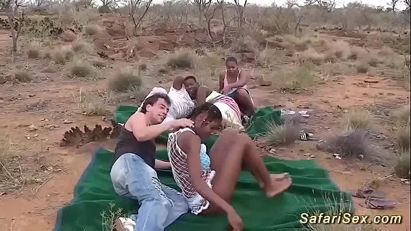 New real african safari groupsex orgy in nature new Clips