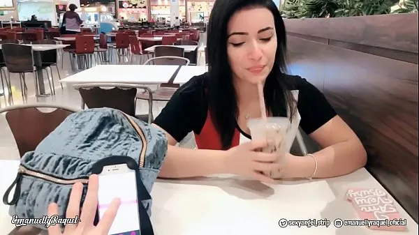 New Emanuelly Cumming in Public with interactive toy at Shopping Public female orgasm interactive toy girl with remote vibe outside new Clips