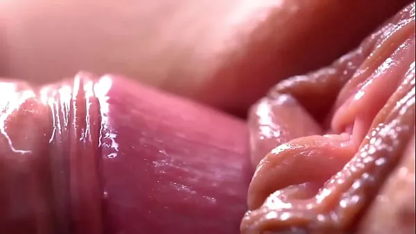 New Extremily close-up pussyfucking. Macro Creampie new Clips