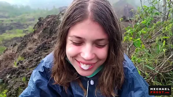 New The Riskiest Public Blowjob In The World On Top Of An Active Bali Volcano - POV new Clips