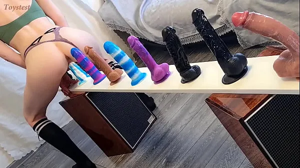 New Choosing the Best of the Best! Doing a New Challenge Different Dildos Test (with Bright Orgasm at the end Of course new Clips