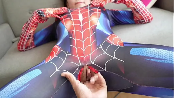 New Pov】Spider-Man got handjob! Embarrassing situation made her even hornier new Clips